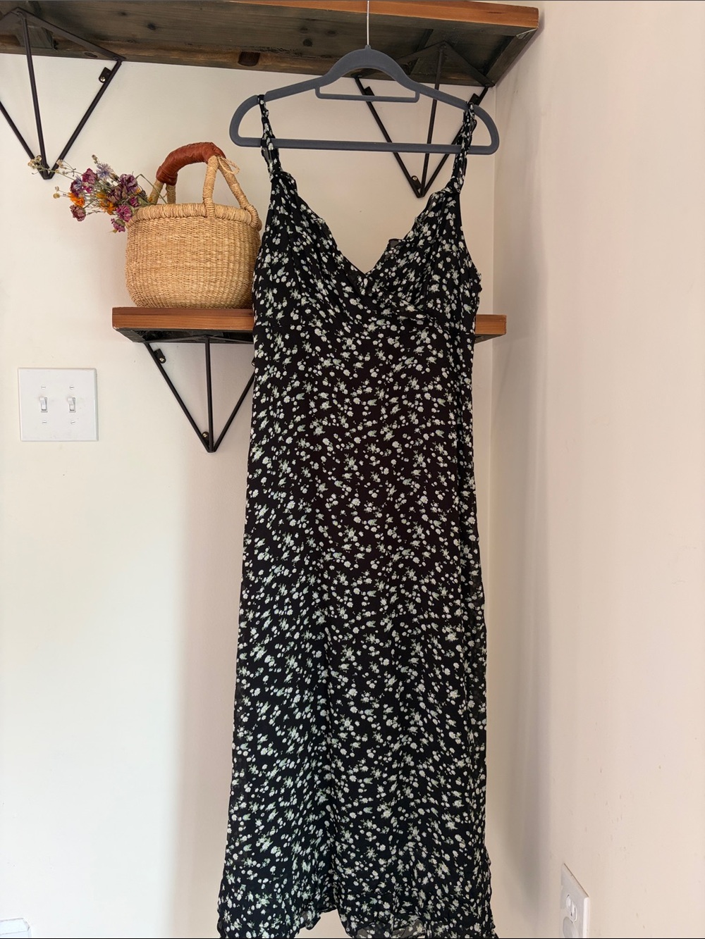 & Other Stories Slip Dress with White Daisy Print